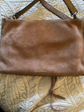 Sam Edelman Maisie Suede Crossbody in Camel Brown